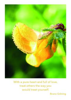 Saying Card:With a pure heart 
