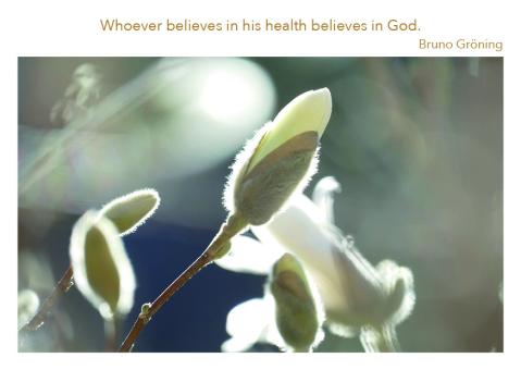 Saying Card: Whoever believes 